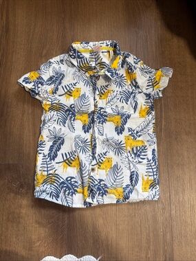 Animal Print 3-4t 100% Cotton Shirt